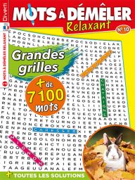 Mots à démêler Relaxant n°8 - Spécial Grandes Grilles - Magazine de Diverti Editions