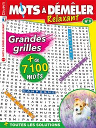 Mots à démêler Relaxant n°8 - Spécial Grandes Grilles - Magazine de Diverti Editions
