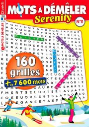Mots à Démêler Serenity n°11 avec 160 grilles de mots à retrouver