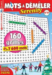 Mots à Démêler Serenity 19 - Plus de 7600 mots à découvrir - Magazine de Diverti Editions