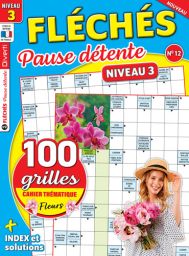 100 grilles niveau 3 pour jouer aux mots fléchés + 1 cahier spécial sur le thème des fleurs Avec les index et les solutions. Achat magazine sur Divertistore