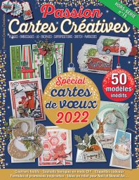 Spécial Vœux 2022 avec 48 planches de papiers et étiquettes - Passion Cartes Créatives Hors-Série n°15