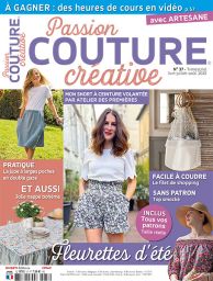 Magazine Passion Couture Créative n°36 et les patrons détachables