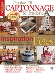 passion fil cartonnage et broderie rangement coffret carton couture