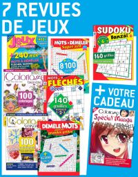 7 revues de JEUX + EN CADEAU 1 supplément spécial MANGA