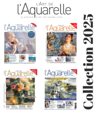 Pochette 2025 L’Art de l’Aquarelle : 4 magazines (64 à 67) avec techniques, inspirations et conseils pour progresser en peinture.- Diverti Editions sur Divertistore.com