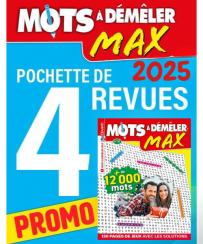 Pack Mots à Démêler Max 2025 - 4 revues