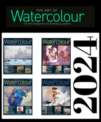 4 Magazines The Art of Watercolour - Discount Collection YEAR 2024 - Available on Divertistore.com
