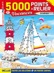 5 000 Points à relier numéro 2 - Vacances - Magazine de Diverti Editions