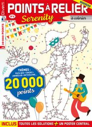 20 000 points à relier pour le nouveau numéro de Points à Relier Serenity 8 - Thèmes Pays Bas, chiens, années 80…