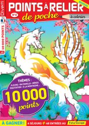 Points à relier de Poche 8 - A colorier - 10000 Points - Magazine de Diverti Editions