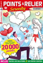 Toujours 20 000 points à relier pour le nouveau numéro de Points à Relier Serenity 11 - Thèmes Amour, espace, théâtre, Norvège - Achat magazine sur Divertistore