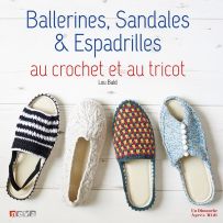 Ballerines, sandales et espadrilles au crochet et au tricot - Lou Bald - Editions Un dimanche après-midi - Achat livre sur Divertistore