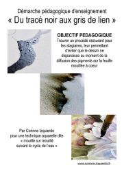 Du tracé noir au gris de lien - Objectif pédagogique  - Corinne Izquierdo - Auto édition - Achat livre sur Divertistore