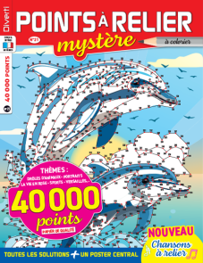 Plongez au cœur des points à relier avec ce numéro comprenant plus de 40000 points ! De quoi passer un moment de relaxation, tout en s'amusant ! Achat magazine sur Divertistore