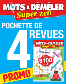 4 magazines mots à démêler super zen. Achat jeux sur divertistore.com
