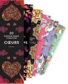 Marque-pages à gratter Coeurs - 9782501160452