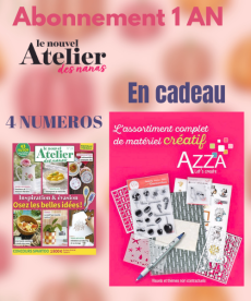 Abonnement 1 AN au Nouvel Atelier des Nanas + Matériel Azza