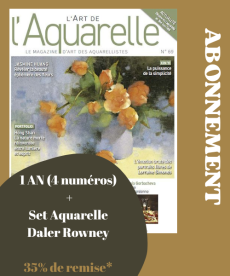 L'Art de l'Aquarelle pendant 1 AN + le set de voyage AQUAFINE