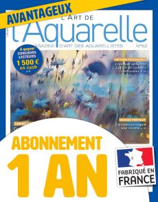 abonnement 1 an au magazine l'art de l'aquarelle