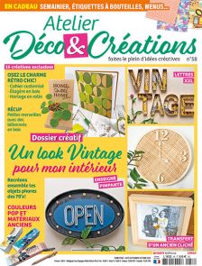 magazine Atelier Déco et Créations n°57 Dossier créatif spécial Japandi