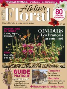 Atelier Floral numéro 49 - Concours les Français au sommet - Déco florale à faire soi-même - Diverti Editions - Divertistore