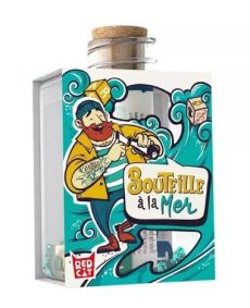 Boîte du jeu Bouteille à la Mer de l'éditeur Red Cat - Illustration d'un marin barbu et vagues turquoises.