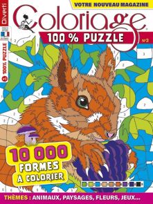 Coloriage 100% Mystère 14 - 15 000 formes à colorier - Magazine de Diverti Editions