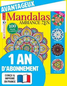 Abonnement 1 AN au magazine Coloriage Mandalas Zen LUD-2A3