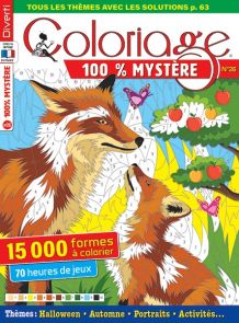 Coloriage 100% Mystère n°26 livre de coloriages Diverti éditions