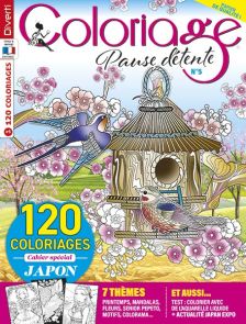 Coloriage Pause Détente 5 - Avec 120 coloriages et un cahier thème "Japon"