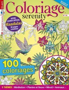 Coloriage Serenity 10 - en bonus votre cahier spécial Mandalas - Diverti Editions