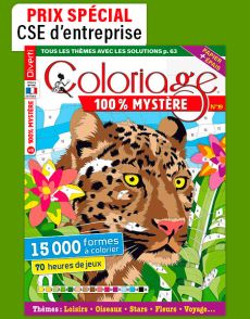 1 AN d'abonnement à Coloriages Mystère