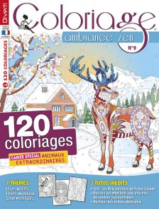 Coloriage Ambiance Zen 09 - Cahier spécial Animaux extraordinaires - Diverti Editions