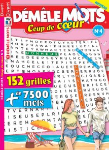 Démêle Mots Coup de cœur 4 - Thèmes anniversaire, vélo, architecture, oiseaux, contes de fées, cocktails