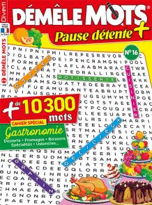 Démêle Mots Pause Détente n°15 - Avec un cahier spécial "Vacances"