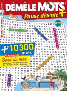 Démêle Mots Pause Détente n°15 - Avec un cahier spécial "Vacances"