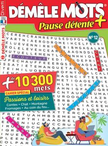 Démêle Mots Pause Détente + numéro n°12