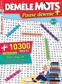 Grilles de Démêle Mots Pause Détente + n°9 avec les solutions
