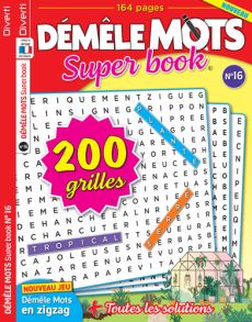 Démêle Mots Super Book n°16 - 200 grilles de jeu ! - magazine en vente sur Divertistore.com