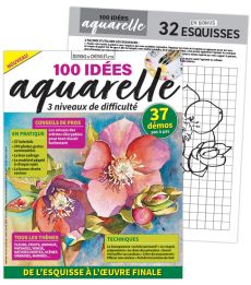 100 idées AQUARELLE - Vos tutos pas à pas + les esquisses