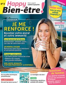 Le magazine Happy Bien-être n°3 fait le point sur les méthodes qui marchent pour se sentir en forme à l'approche de l'hiver : alimentation, sommeil, sport, pensée positive… de nombreux conseils de spécialistes !