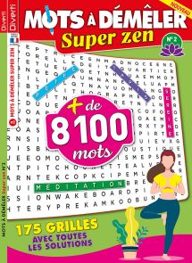 Mots à Démêler Super Zen 02 - 175 grilles - Diverti Editions