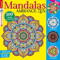 Exprimez votre talent pour colorier tous les mandalas de ce nouveau numéro de Mandalas Ambiance Zen de Diverti Editions