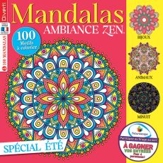 Livre de coloriages Mandalas Zen 10 - Spécial coloriages d'été Diverti Editions fabriqué en France