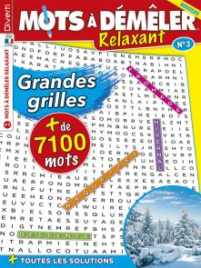 Mots à démêler Relaxant 3 - Spécial grandes grilles - Diverti Editions