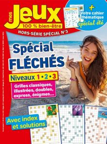 Mes Jeux 100 % Bien-Être Hors-série spécial n°3 - Cahier central fléchés spécial été