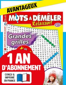 Abonnement 1 AN à Mots à Démêler Relaxant