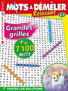 Mots à démêler Relaxant n°8 - Spécial Grandes Grilles - Magazine de Diverti Editions