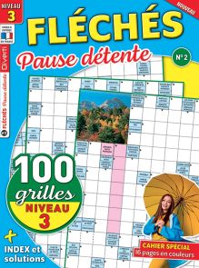 Fléchés Pause Détente n°2 avec 100 Grilles de Niveau 3 achat livre Diverti Editions